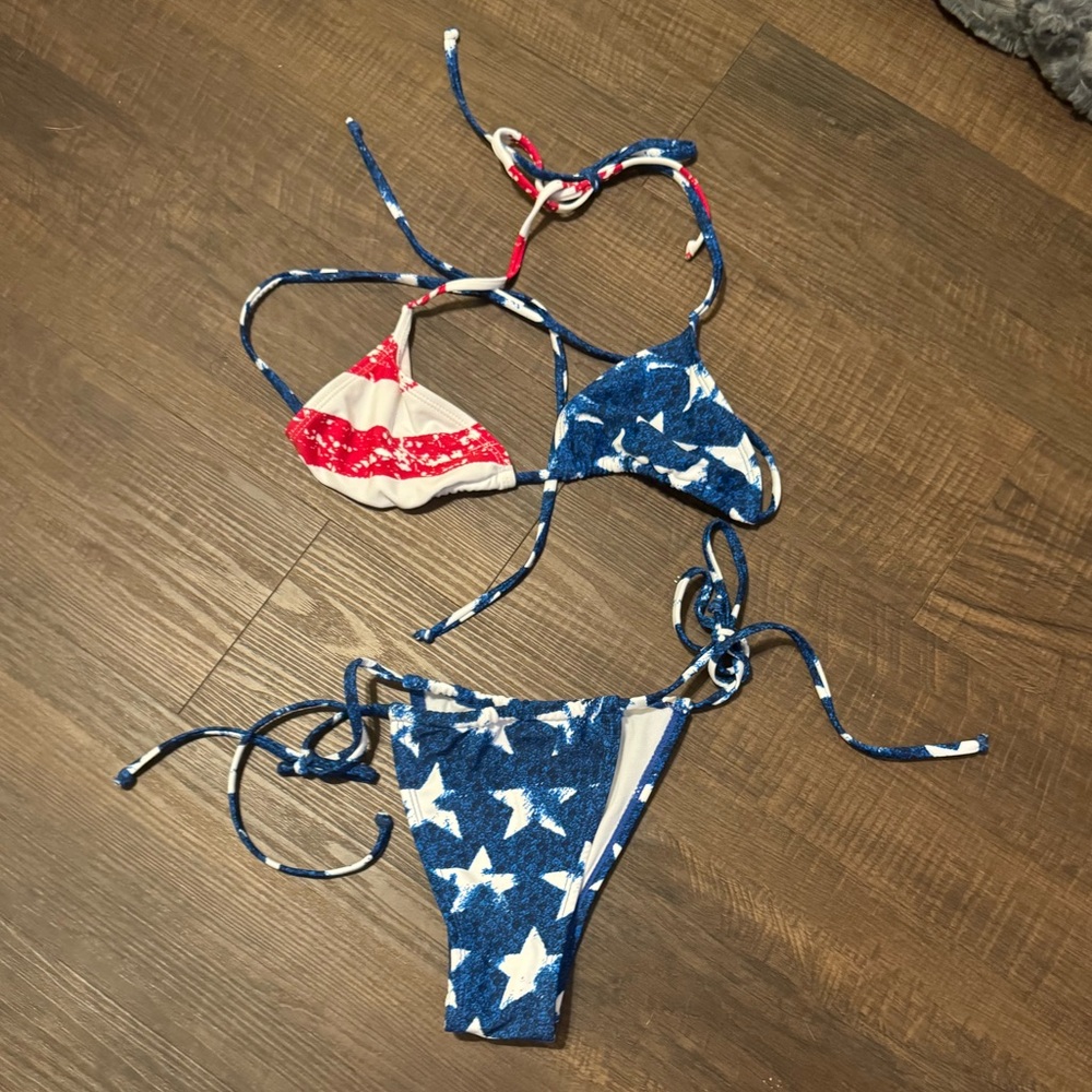 American Flag Swim Suit - Size M
